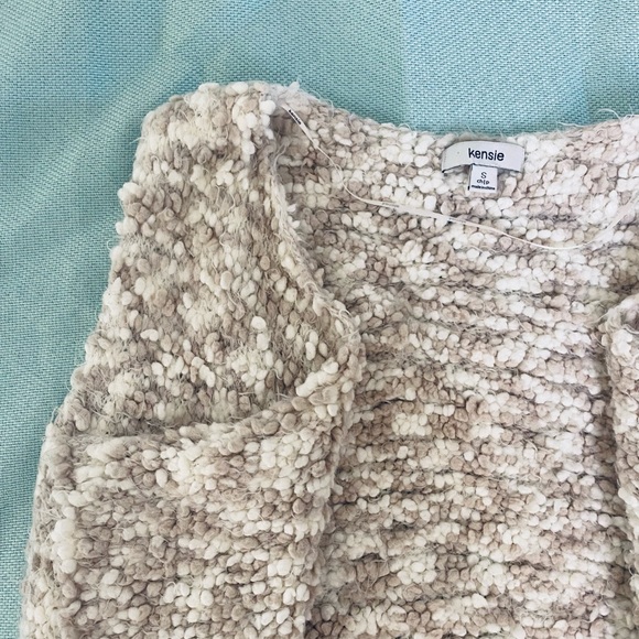 Kenzie Lezlie Fuzzy Textured Sleeveless Cardigan size S - Picture 6 of 10